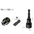 thumbnail image 2 of 6-19Mm Magnetic Nut Screwdriver Deep Socket Adapter 1/4Inch Hex Wrench Heads 14Mm, 2 of 10