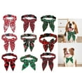 thumbnail image 2 of ZPAQI Cat Christmas Tie Costume Kitten Bowtie Collar Festival Holiday Pet Accessories, 2 of 18