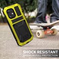 thumbnail image 4 of Amdohai Heavy Duty Phone Cover Metal Case Shockproof Anti-drop Mobile Phone Shell Case Replacement for iphone 12 mini Yellow, 4 of 9