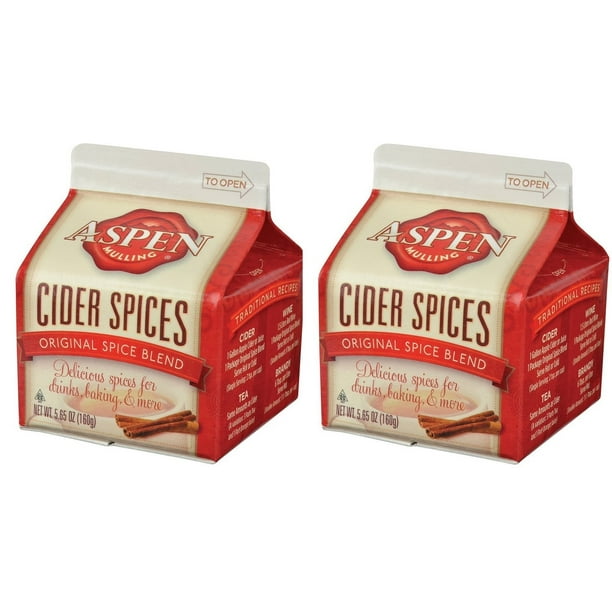 Aspen Mulling Cider Spices 2 Pack of 5.65 oz Cartons