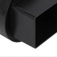 thumbnail image 2 of Downspout Adapter, Plastic Drain Adapter, Downspout Replacement Connector with Screws, Black, L 3 x 4 in, 2 of 4