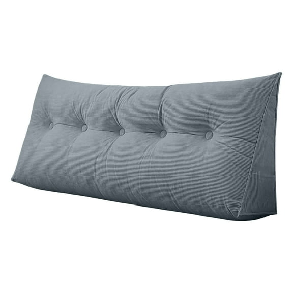 Triangular Headboard Pillow Twin XL for College Dorm Bed, Large Wedge Bed Rest Pillow with Backrest Support, Reading & Positioning Bolster Cushion for Daybed, Gap Filler & Lumbar Comfort