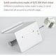 thumbnail image 4 of Stainless Steel Polished Chrome Modern Roll Paper Holder, Self Adhesive Wall Mount, Bathroom Kitchen Accessories, 4 of 5