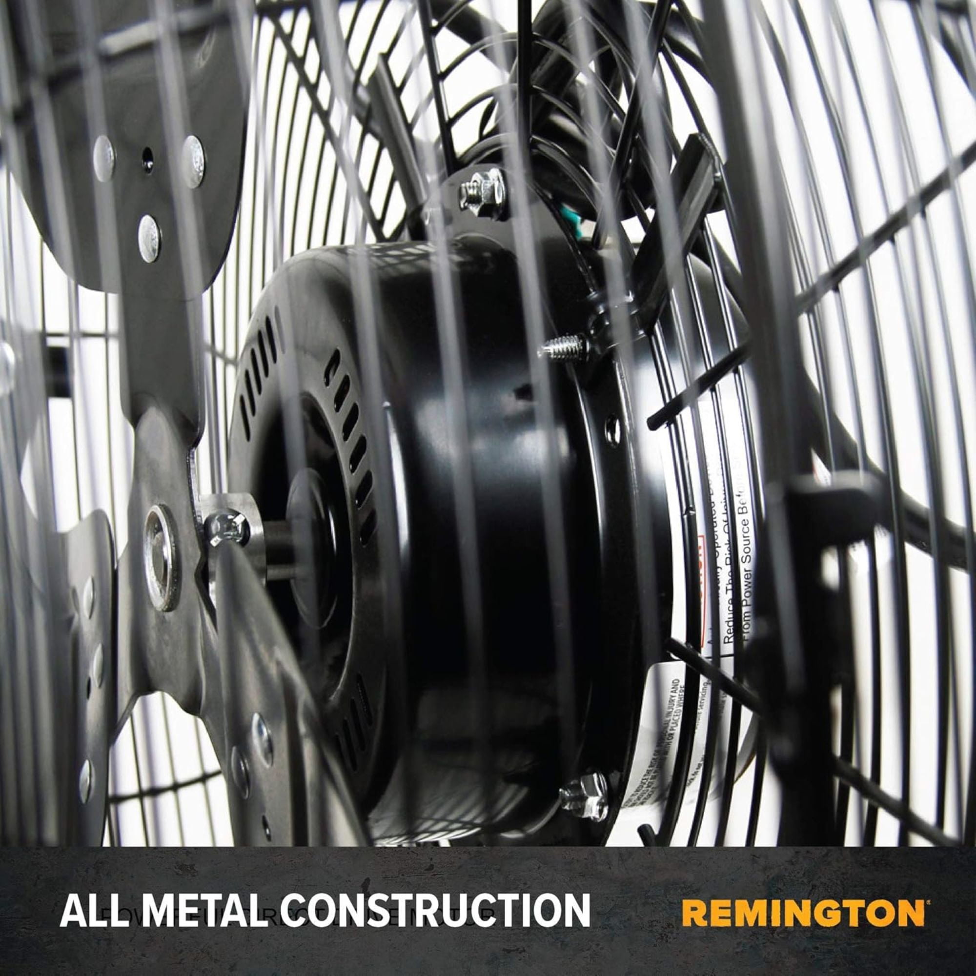 Remington 20" High Velocity Floor Fan, 3 Speed Portable Cooling Unit, Black