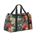 thumbnail image 2 of Honeii Butterflies In Blooming Garden Print Gym Bag,Carry on Weekender Overnight Bag, Travel Duffel Bags, Personal Item Travel Bag,Tote Bag,Workout Dance Bag, 2 of 7