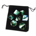thumbnail image 4 of Paquete de 7 Dados Poliédricos Sunnimix Verde Con Bolsa de Juguetes, 4 of 8