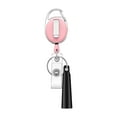 thumbnail image 1 of Zinc Alloy Retractable Badge Holder Solid Color ID Card Badge Reel With Pen Holder Keychain Badge Holder for Doctors Nurses and Workers, 1 of 4