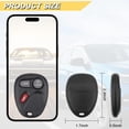 thumbnail image 4 of Key Fob Replacement for 2001-2002 Chevy Suburban Tahoe& Sierra Yukon/ 01-04 S10 Sonoma/ 2002 Avalanche& Escalade Car Keyless Entry Remote Control,KOBLEAR1XT 15042968,3 Buttons, 4 of 9