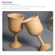 thumbnail image 2 of Copa de madera para bar, copa para jugos, copa para beber, copa de madera para banquetes y fiestas, copa de vino, 2 of 6