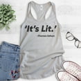 thumbnail image 2 of It's Lit Tank Top, Ladies Racerback Tank Top, Funny Tank, Funny Saying Tank, Silver Gray, XX-Large, 2 of 3