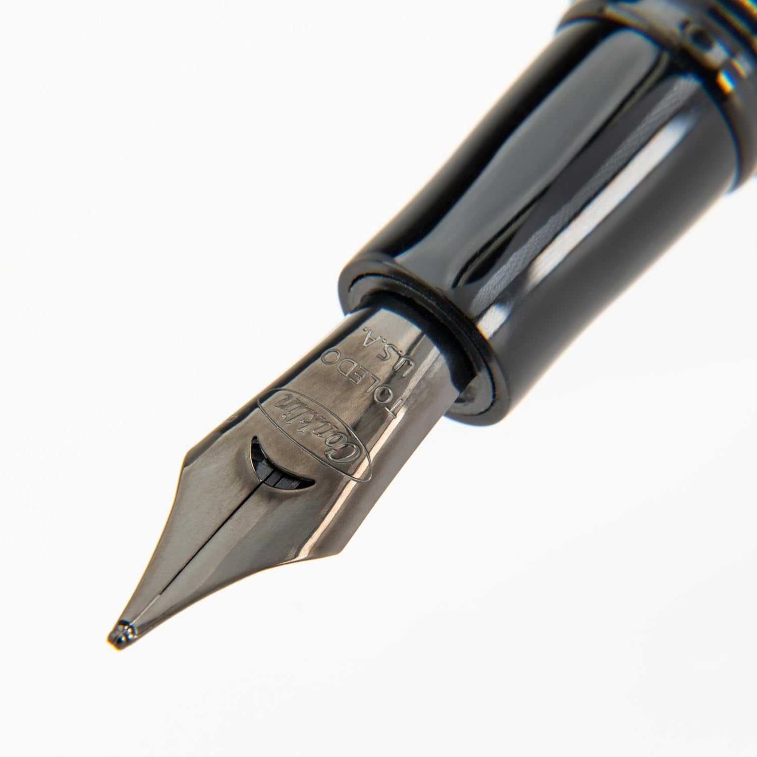 All American Fountain Pen in Black – Medium Nib, Timeless Design & Premium Craftsmanship Ideal Gift for Professionals Collectors