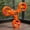 Orange, variant on Zeiwohndc Fun Rotating Activity Toy For Parakeets And Lovebirds Encourages Playing