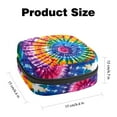 thumbnail image 2 of Tie Dye Sanitary Napkin Storage Bag, Zipper Menstrual Cup Pouch Feminine Menstruation First Period Pads Holder for Girls Women Ladies, 2 of 6