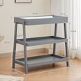 thumbnail image 2 of Baby changing mesa con waterproof pad: a portable diaper changing station in gray, 2 of 7