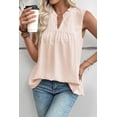 thumbnail image 3 of SHEWIN Sleeveless Tops for Women Boho Ruffle Tank Tops Casual Dressy V Neck Swiss Dot Eyelet Smocked Summer Shirts, 3 of 7