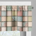 thumbnail image 3 of Ambesonne Shabby Flora Valance Pack of 2, Square Pieces Tile, 42"X18", Multicolor, 3 of 5