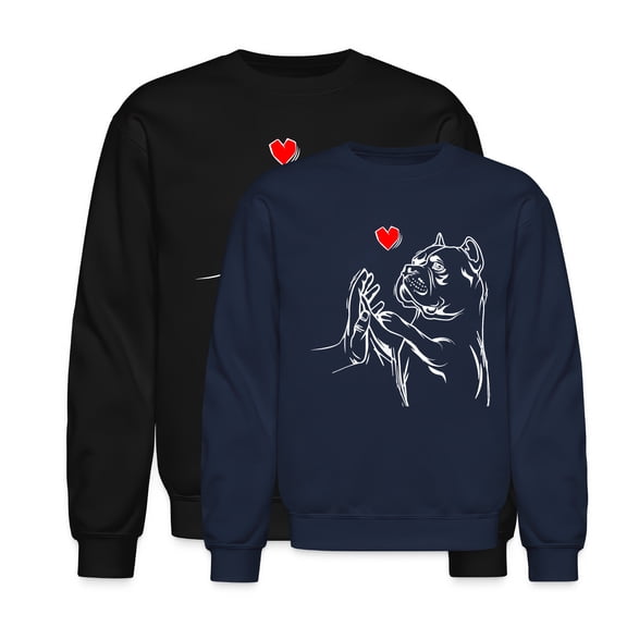 EcoLoom American Bully Love Cute Pitbull Dog Mom Girls Long Sleeve Unisex Midweight Crewneck Sweatshirt