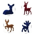 thumbnail image 2 of Simulated White-Tailed Deer Desktop Ornaments, Museum-Level Sculpture Craftsmanship With 18-Pronged Antlers, Uv Transfer Texture And Glass Pupils For Realistic Look, 360° Rotation, 2 of 6