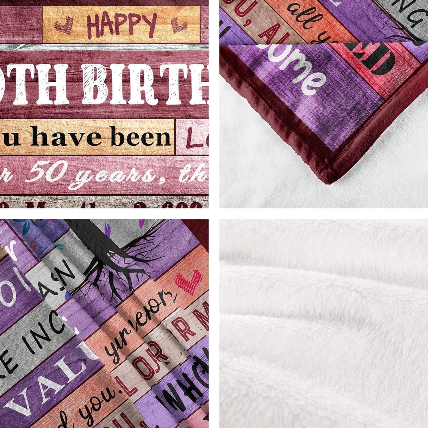 50th Birthday Gifts for Women Blanket,50th Birthday Gift Ideas,50th Birthday Decorations,50 Birthday Gifts for Women,50 Year Old Gifts for Women,1973 Birthday Gifts for Women,Throw Blanket