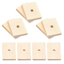 ROSENICE Bird Toys Coconut 10Pcs Square Wooden Bird Chew Toy for Parrot Toys 1.97*1.38*0.47in