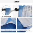 thumbnail image 5 of Blue Geometric Tier Curtains, Gradient Abstract Contemporary Solid Light Filtering Kitchen Curtains, 2Pcs Rod Pocket Half Window Treatments Panels for Sink Cafe Cabinet Camper 27.5x24 Inches, 5 of 9