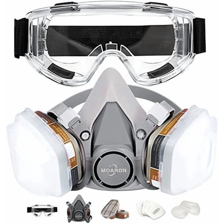Reusable Half Face Cover Set, Half Face Respir?tor, Personal Protective Equipment Filter for Painting, Decorating Carpentry, Welding, Metal Cutting, Same Scene as 6000 6200 7000 FF-400 (Medium)
