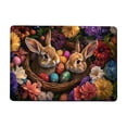 thumbnail image 7 of Easter Day Decorative Floor Mat Colorful Rectangle Rug, 23.62x15.75 Inches Non-Skid Absorbent Carpet for Front Door Kitchen Indoor Use, Dirt Proof Easy Clean Holiday Theme Home Accent, 7 of 7