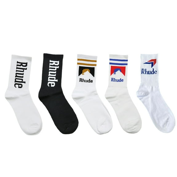 5 Pairs Pack Crew Socks Cotton Sport Socks Streetwear Crew Socks for Men Women