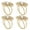 Gold, variant on Fennco Styles Elegant Jeweled Starburst Napkin Rings, Set of 4 - Gold Metal Napkin Holder for Dining Table Décor, Holidays, Weddings, Banquets, Family Gatherings and Special Occasions