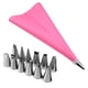 thumbnail image 5 of Inteprter 14Pcs / Juego de Acero Inoxidable Glaseado Decoración Tartas Crema Pasteles rosa 2piezas, 5 of 6