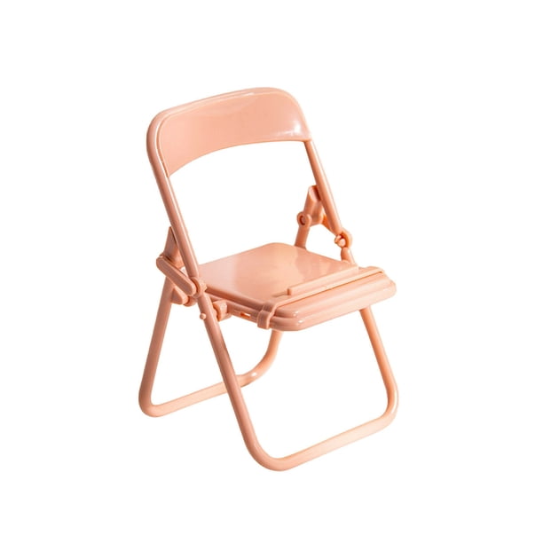 Silla pequeña Soporte para teléfono móvil Escritorio creativo Ver televisión en vivo