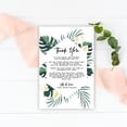 thumbnail image 3 of Koyal Wholesale Tropical Geometric Monstera Palms Wedding Thank You Place Setting Cards for Reception, Family, 56-Pk, 3 of 5