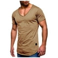 thumbnail image 1 of Summer Solid Color Plus Size V Neck Short Sleeves, 1 of 4