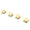 Gold, variant on Riousery 4PCS Metal Knob Caps Electric Guitar Bass Volume Tone Control Knobs for 6mm / 0.24 inches Inner Diameter Potentiometer, Black