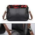 thumbnail image 3 of Red And Black Paint Splatter Vintage Crossbody Bag for Women Medium Leather Hobo Bags Shoulder Bag Classic City Leather Satchels, 3 of 8