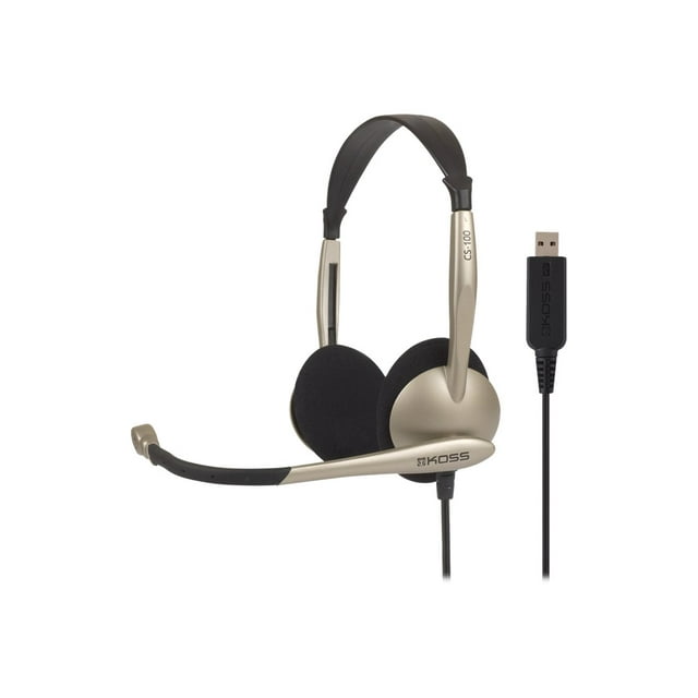 Koss CS100 USB - Casque - Supra-Auriculaire - Filaire