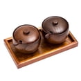 thumbnail image 3 of 1 Set of Wooden Sugar Bowl Sugar Bowl Sugar Bowl with Lid And Spoon as described, 3 of 8