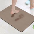 thumbnail image 2 of Brown Bathroom Rugs Mat, CPDD Absorbent Outdoor Patio Rugs, Fast Dry Kitchen Floor Mat, Ultra-Thin Bathroom Carpet for Shower, Entry, Bedroom (Brown) Brown M 17.5" * 30", 2 of 7