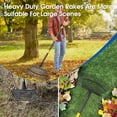 thumbnail image 2 of YeYeBest 25 Tines Heavy Duty Garden Leaf Rake for Lawns, 65" Long 18" Wide Adjustable  Sturdy Metal Yard Rake with Non-Slip Comfort Handle, 2 of 7