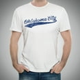 thumbnail image 4 of UGP Campus Apparel Oklahoma City Baseball Script Basic Cotton T-Shirt - Medium - White, 4 of 7