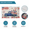 thumbnail image 6 of 4th of July Placemats Set of 12, Blue Truck American Flag Firework Flowers Placemats for Dining Table, Place Mats for Kitchen Tabletop, Waterproof Wipeable Dining Table Mats Set, 6 of 9