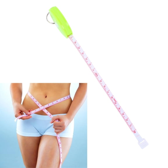 LEORX Mini Tape Measures Plastic Green 1Pcs Measuring Tool