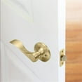 thumbnail image 2 of Bowery Hill Contemporary Reversible Brass Door Handle in Gold, 2 of 6