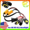 thumbnail image 2 of H11 LED Headlight Bulb Canbus Error Free Anti Flicker Resistor Canceller Decoder, 2 of 5