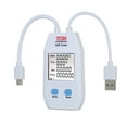 thumbnail image 3 of USB Power Meter LCD USB Tester Detector Voltmeter Ammeter Digital Power Capacity Tester (UT658-Dual), 3 of 8