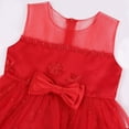 thumbnail image 5 of TAIAOJING Kids Dress Girls Birthday Elegant Sleeveless Mesh Bowknot Princess Flower Girl Dresses Wedding Kids, 5 of 6