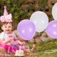 thumbnail image 5 of ColoMX 100pcs Light Purple Falloons Látex Balloons Decoración para cumpleaños Baby Shower Fiest, 5 of 8
