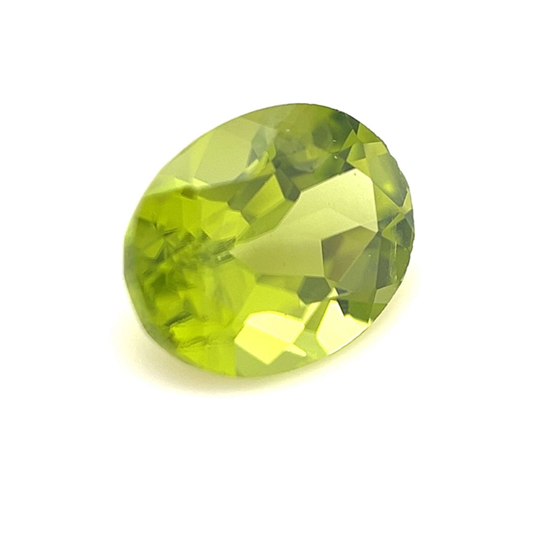 Certified Natural 1.75 Carat Peridot Oval Shape Brilliant Cut 9x7 mm Loose Gemstone August Birthstone