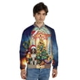 thumbnail image 4 of Merry Christmas English Springer Spaniel Santa Hat Xmas Tree Winter Holiday All Over Print 3D Baseball Jacket Springers Dog Lover Gifts Bomber Jacket Softball - 01013, 4 of 6