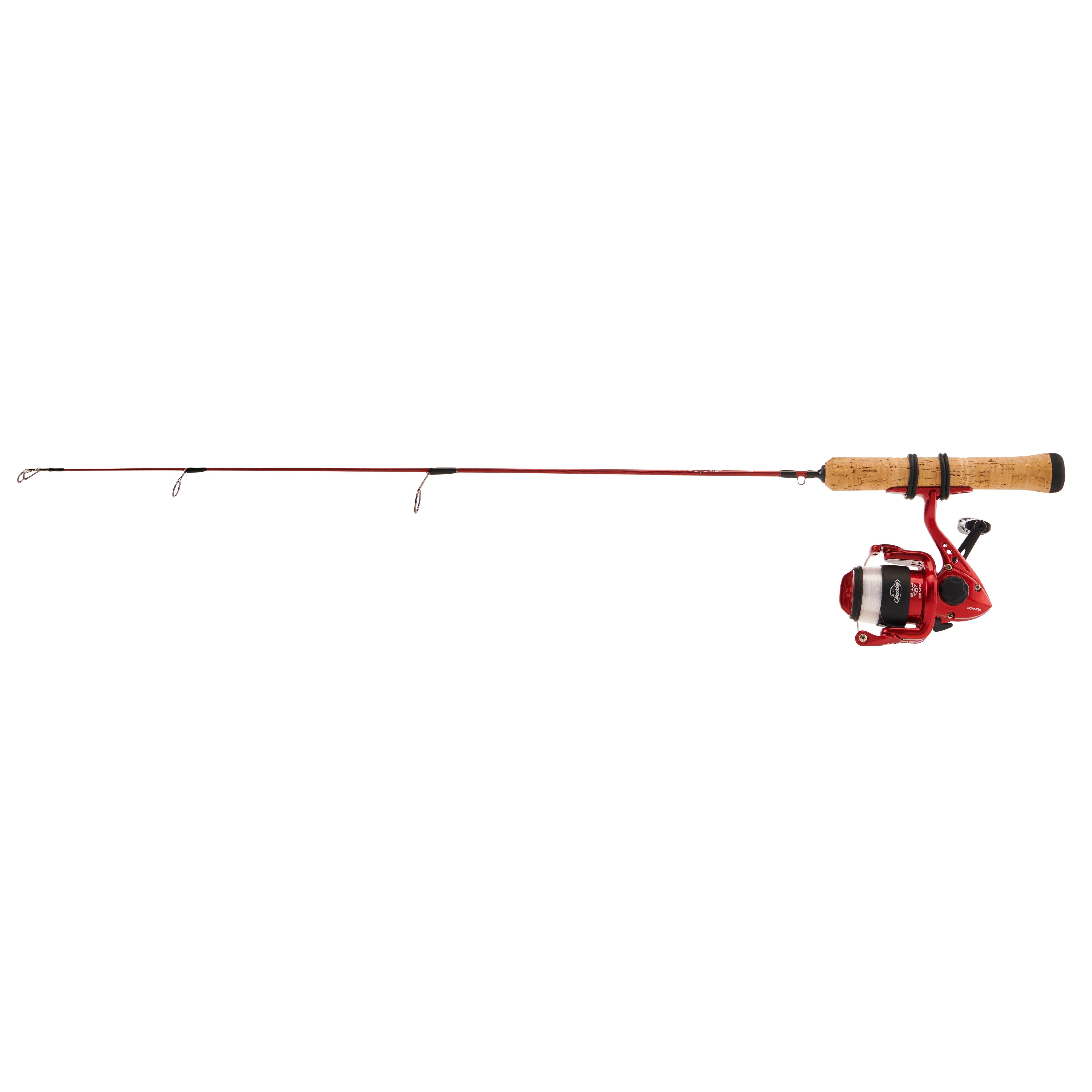 Berkley Cherrywood Ice Spinning Fishing Combo, 26" Medium Light Rod, 2000 Size Reel